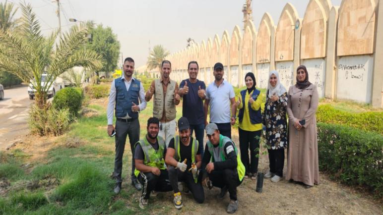 برعاية مكتب النائب السيدة عالية نصيف : حملة موفقة لتشجير بعض المناطق في بغداد